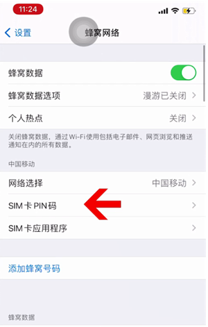 铁力苹果14维修网分享如何给iPhone14的SIM卡设置密码 