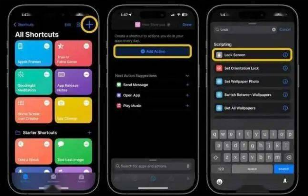 铁力苹果14锁屏维修店分享iPhone14升级iOS16.4后如何创建锁屏快捷方式 