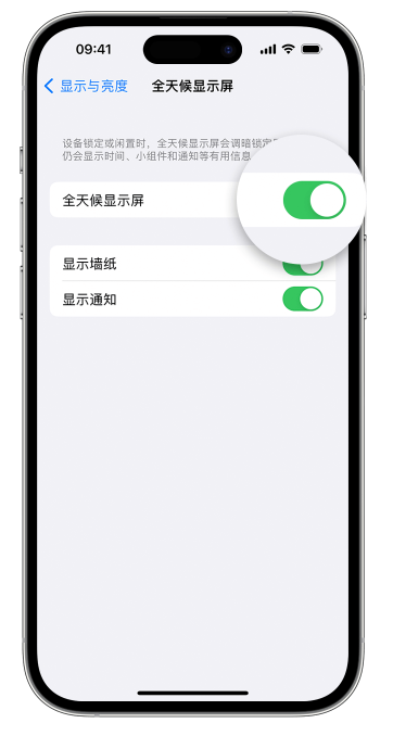 铁力苹果14维修店分享如何自定义 iPhone 14 Pro 常亮显示屏 