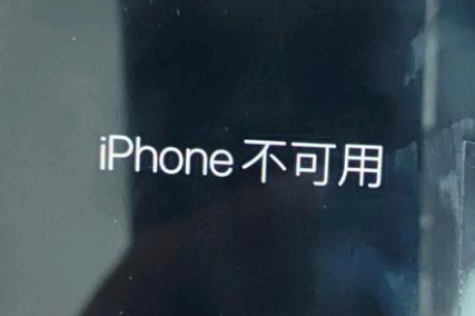 铁力苹果服务网点分享锁屏界面显示“iPhone 不可用”如何解决 