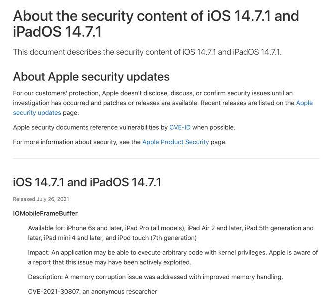 铁力苹果手机维修分享iOS 14.7.1 正式版更新内容及升级方法 
